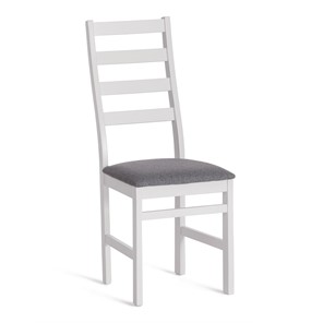 Кухонный стул ROSARIO / white, ткань тёмно-серая (150), id 20215 в Кемерово
